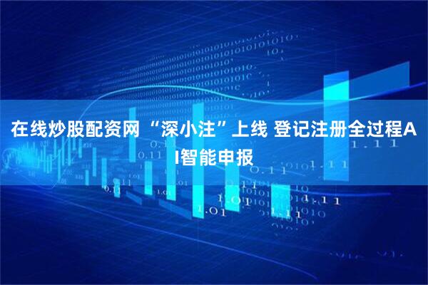 在线炒股配资网 “深小注”上线 登记注册全过程AI智能申报